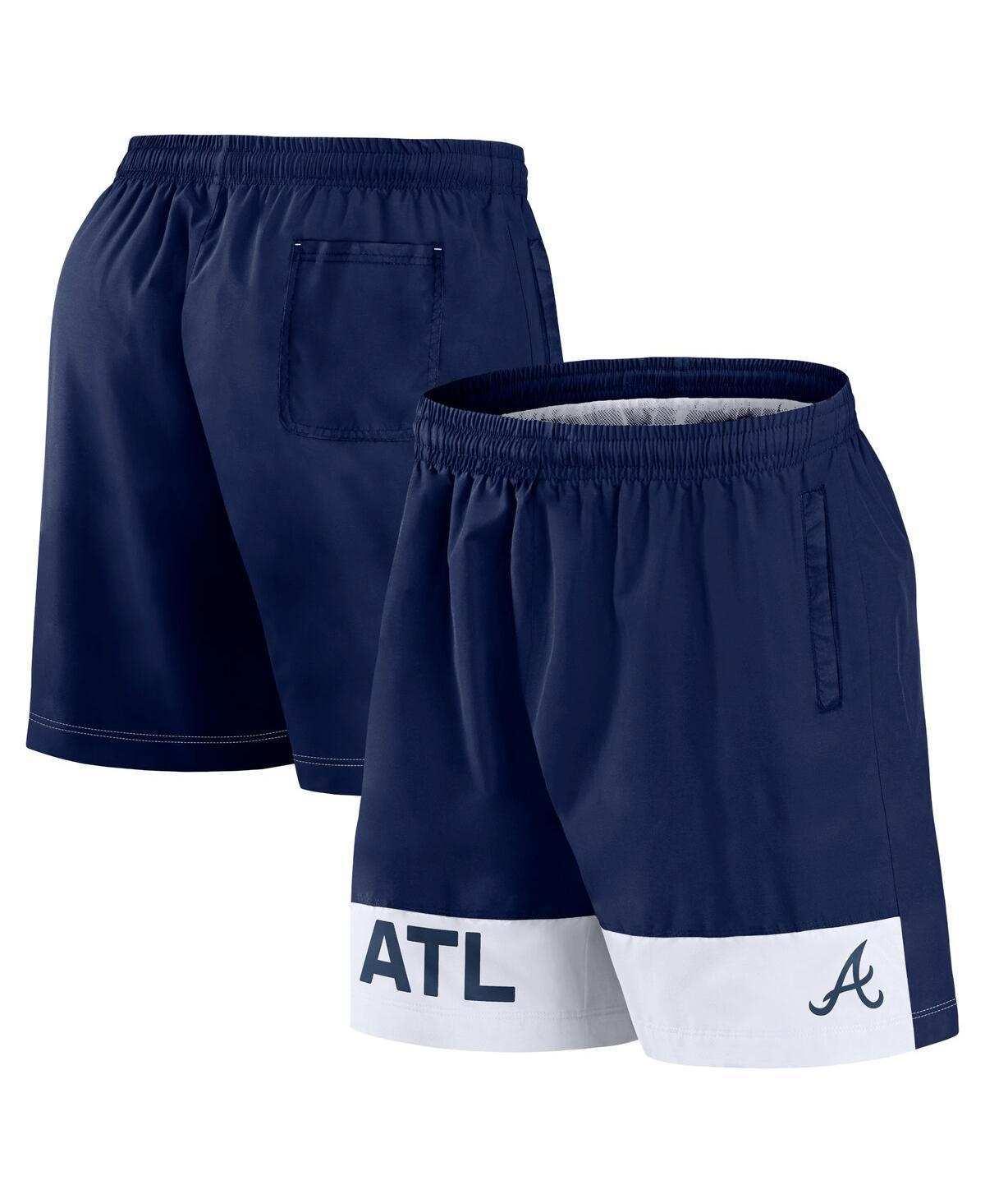 Men's Fanatics Signature Navy Atlanta Braves Elements Swim Shorts, Size: 3XL, Blue Product Image