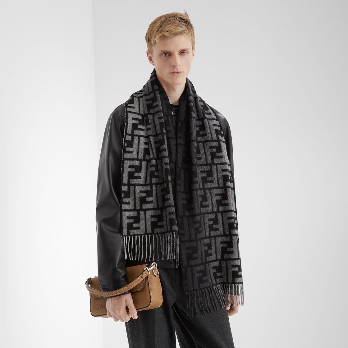 ScarfBlack FF wool scarf Product Image