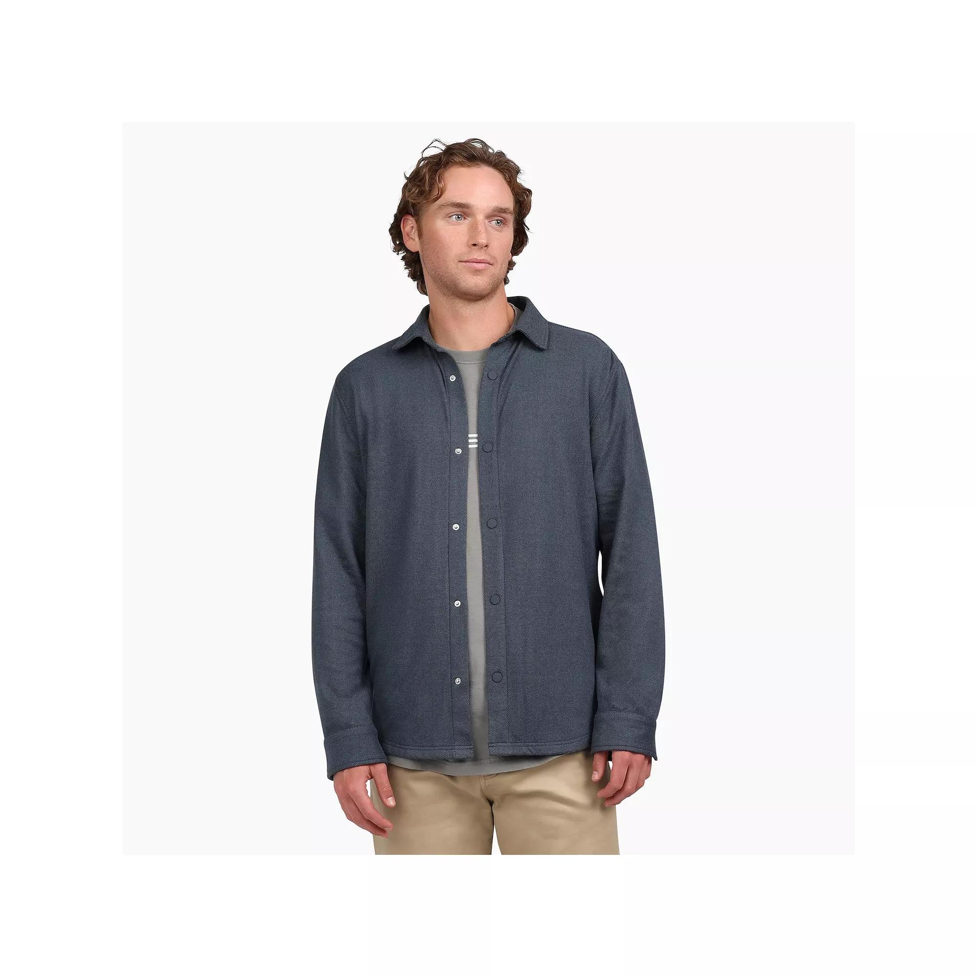 Men's Quiksilver Knit Button Down Shirt, Size: XL, Eclipse Product Image