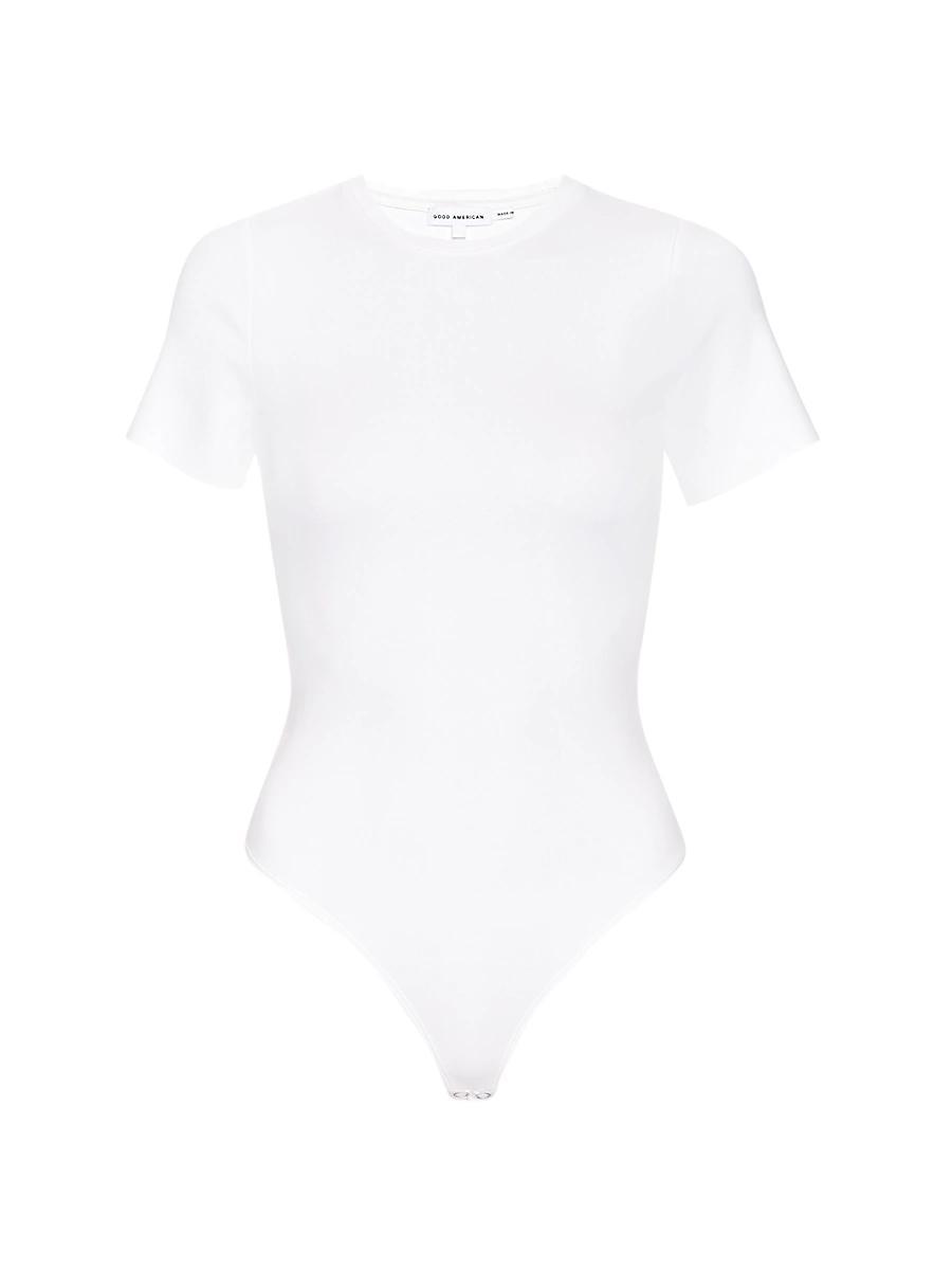 Good American Short Sleeve Scuba Bodysuit Product Image