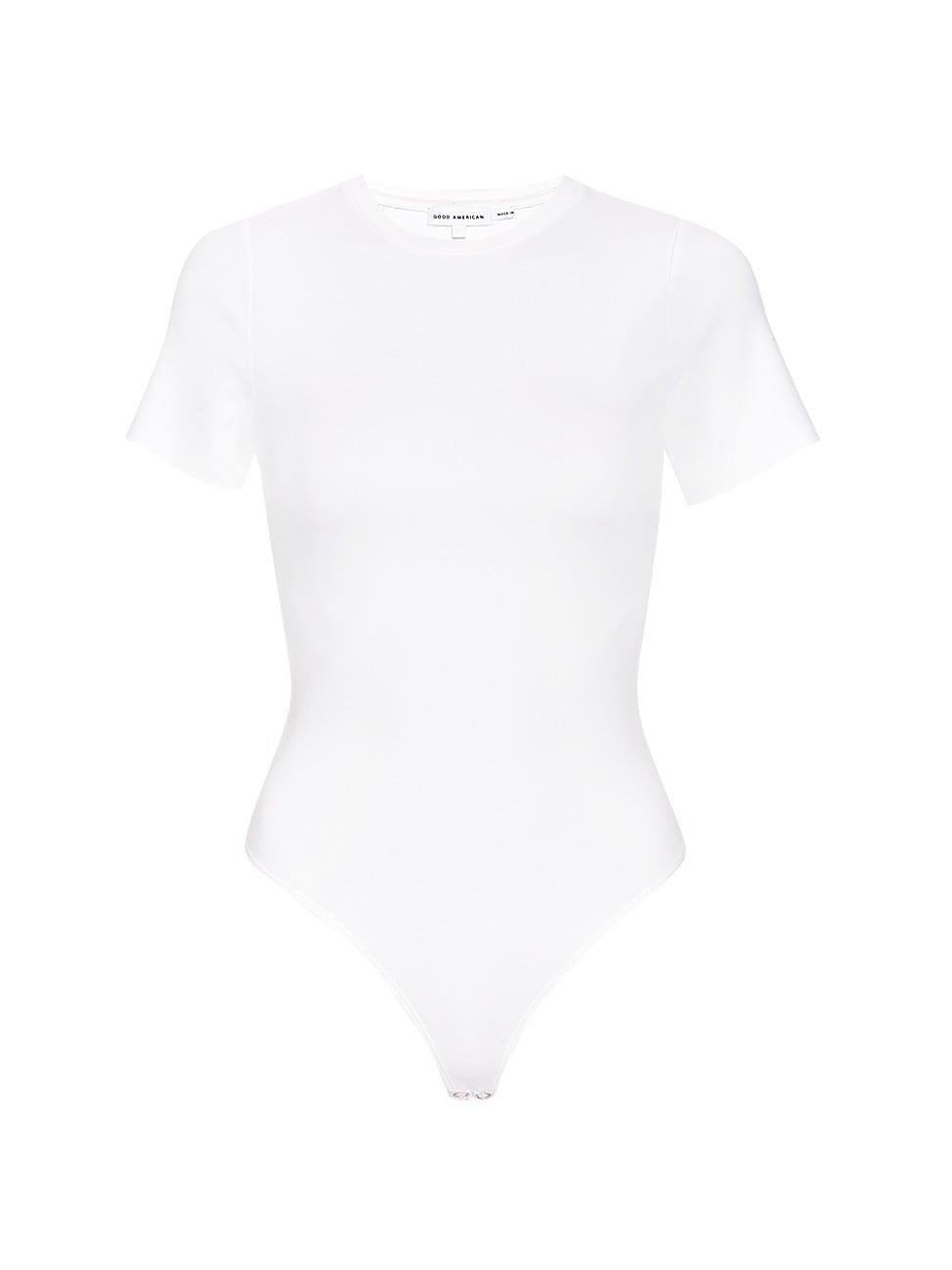 Good American Short Sleeve Scuba Bodysuit Product Image