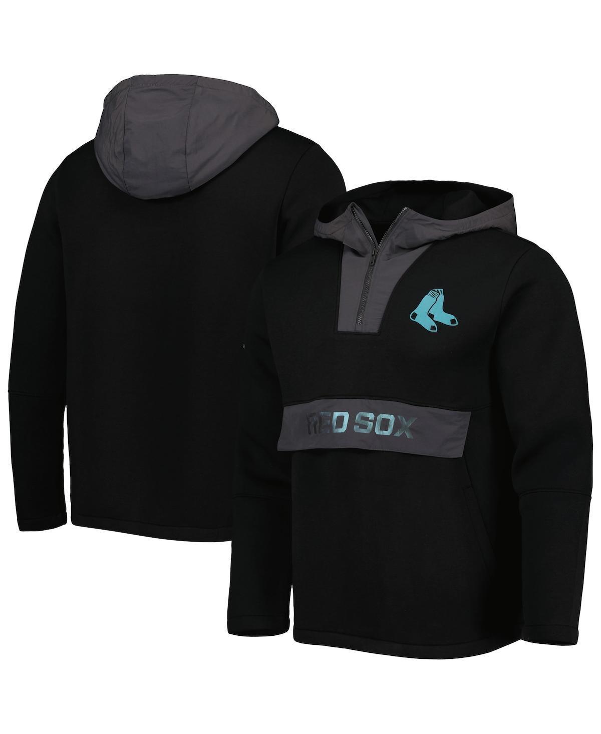 Men's Levelwear Black Boston Red Sox Ruckus Quarter-Zip Hoodie, Size: Large Product Image