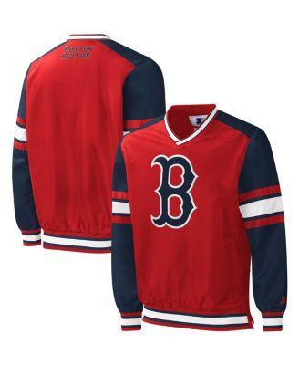 Men's Starter Red Boston Red Sox Yardline Pullover Windbreaker, Size: XL Product Image