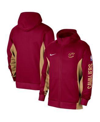 Mens Nike Wine Cleveland Cavaliers 2023/24 Authentic Showtime Full-Zip Hoodie Product Image