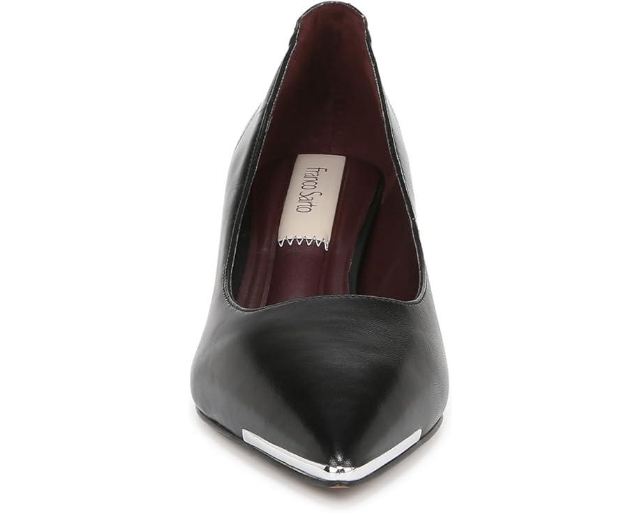 Adrienne Crocodile-Embossed Leather Pumps Product Image