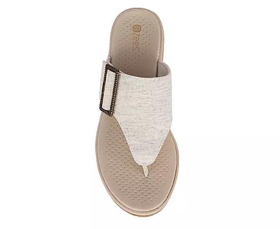 LifeStride Bay Women's Washable Thong Sandals, Size: 6.5, Black Product Image