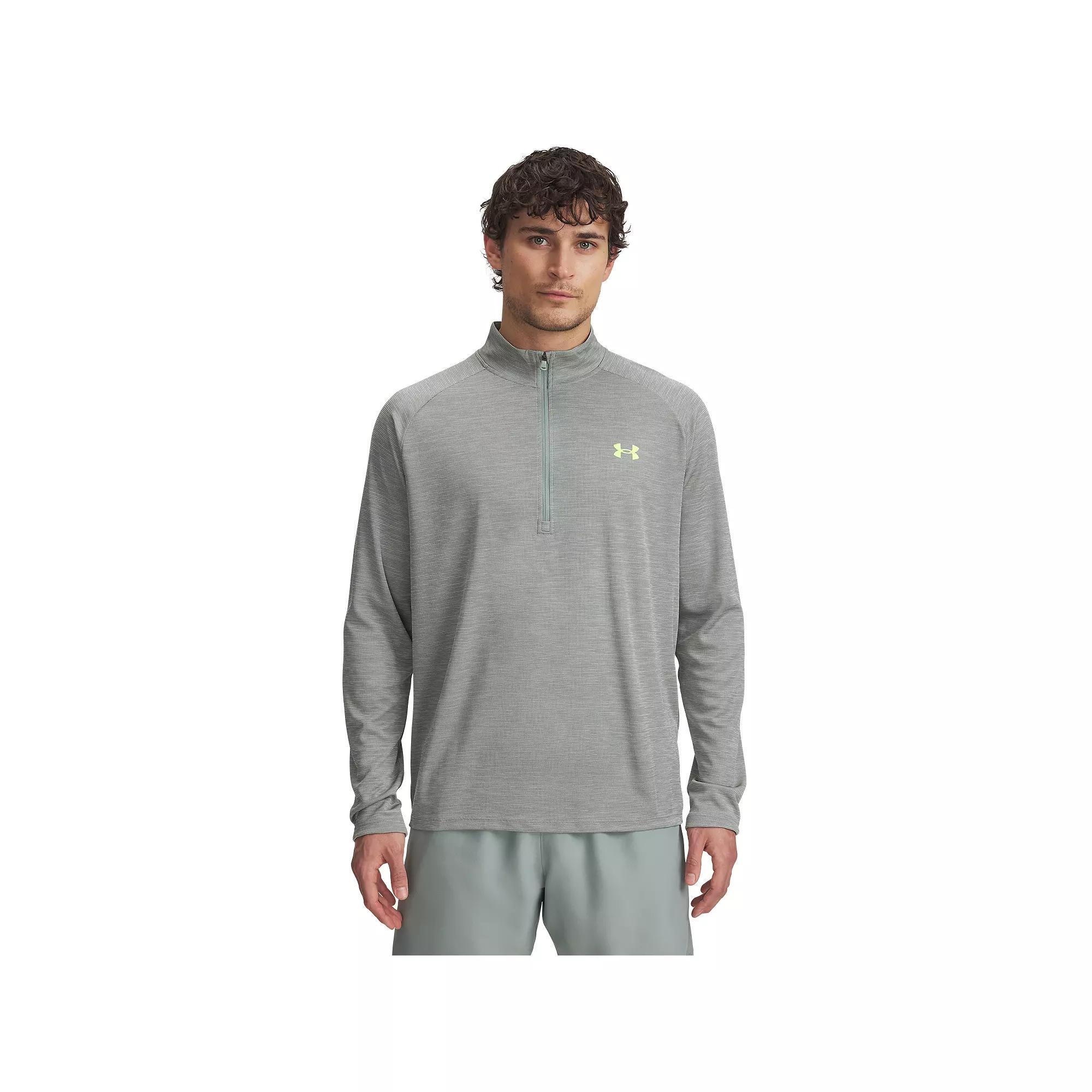 Men's Under Armour Tech 2.0 Half-Zip Top, Size: XL, Silica Green Product Image