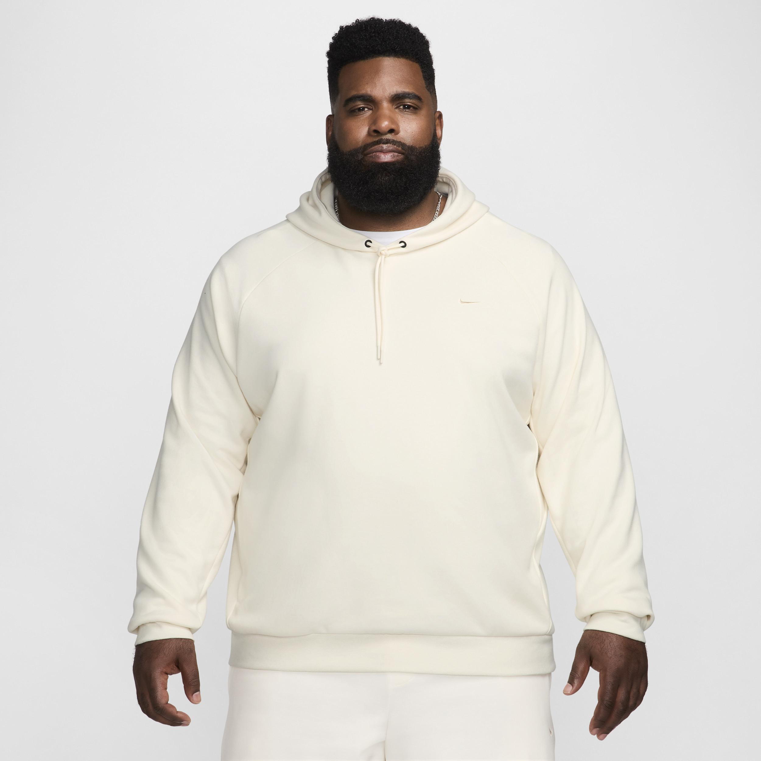 Nike Mens Primary Dri-FIT UV Pullover Versatile Hoodie in Black Product Image