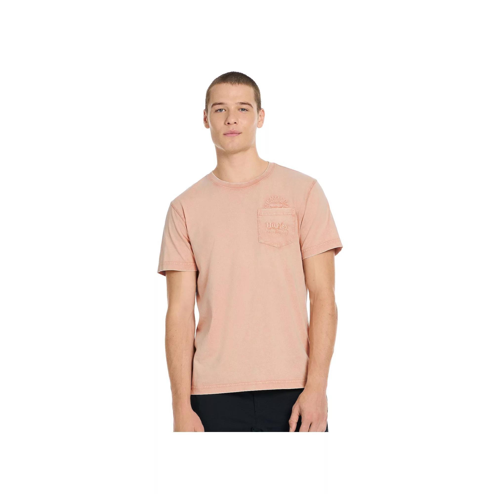 Men's Hurley Embroidered Pocket Tee, Size: Medium, Martian Red Product Image