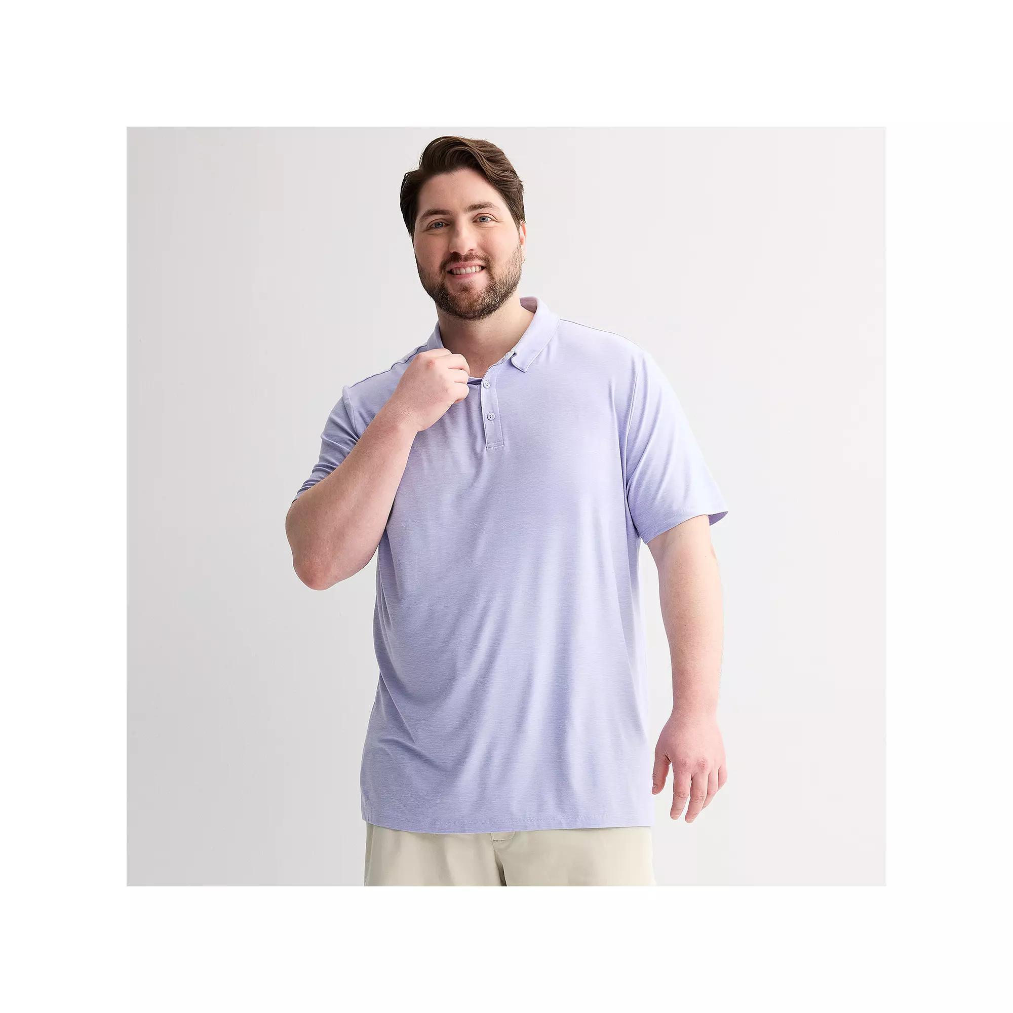 Big & Tall FLX Wander Polo, Men's, Size: Large Tall, Light Purple Product Image
