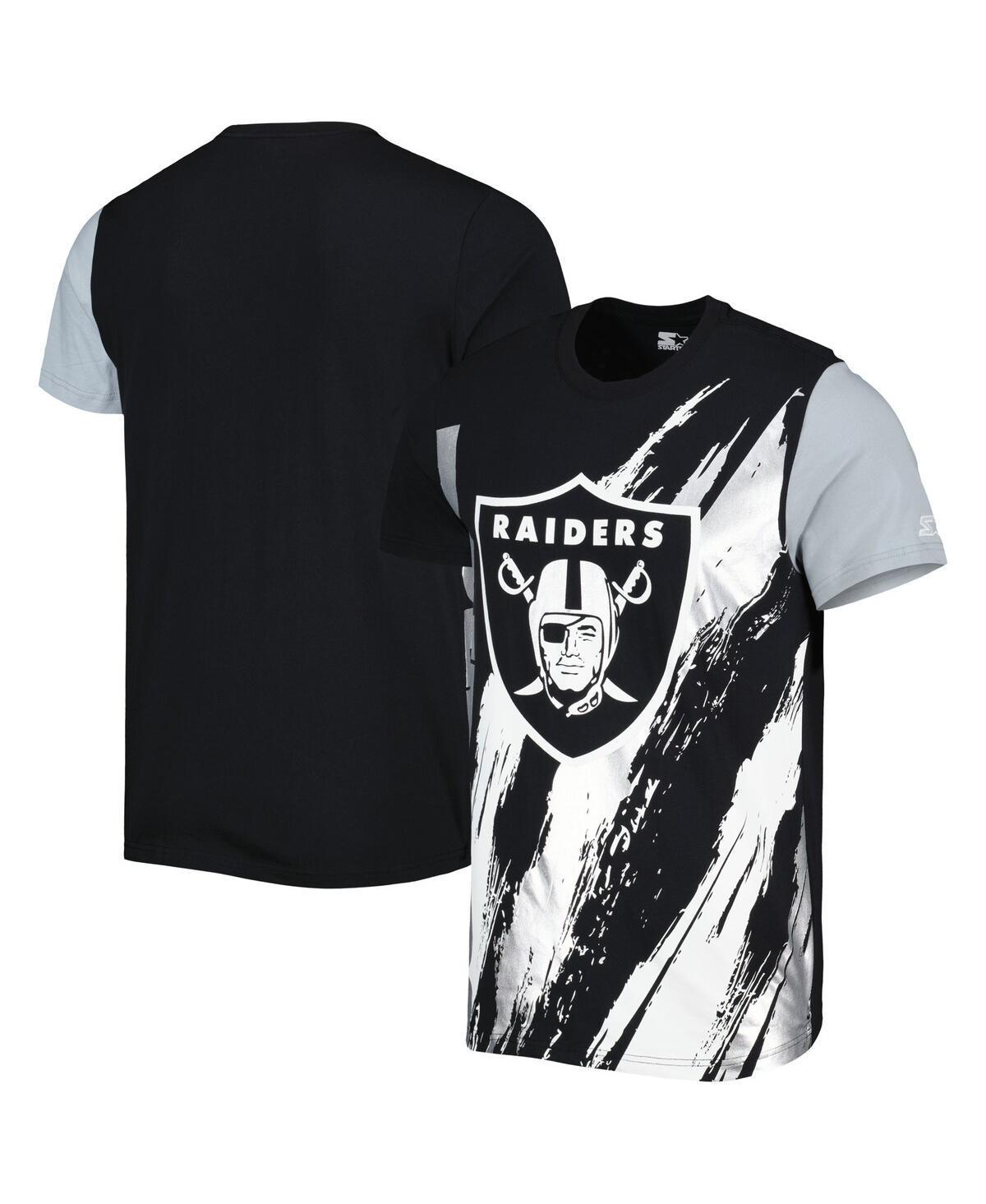 Men's Starter Black Las Vegas Raiders Extreme Defender T-Shirt, Size: Large, Lvr Black Product Image