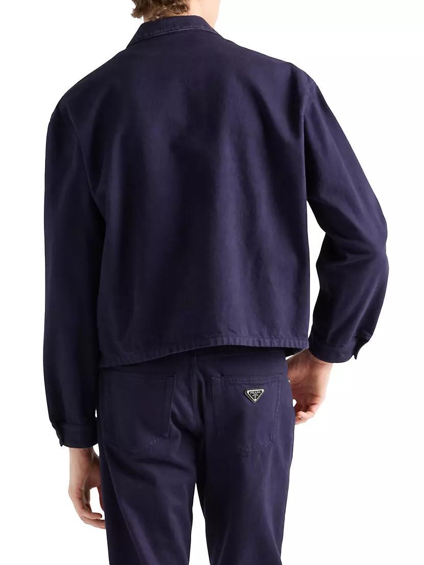 Old Denim Zipper Jacket Product Image