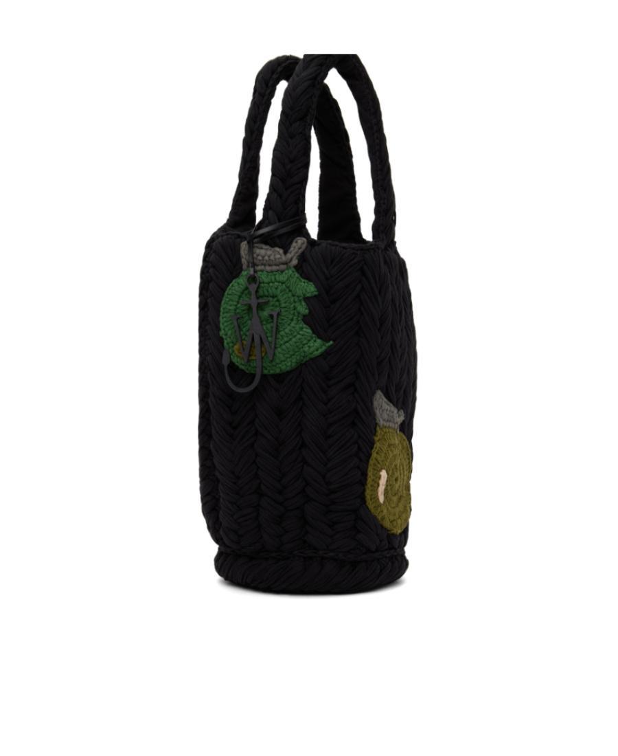 JW ANDERSON Pattern Knitted Handbag In Black Product Image