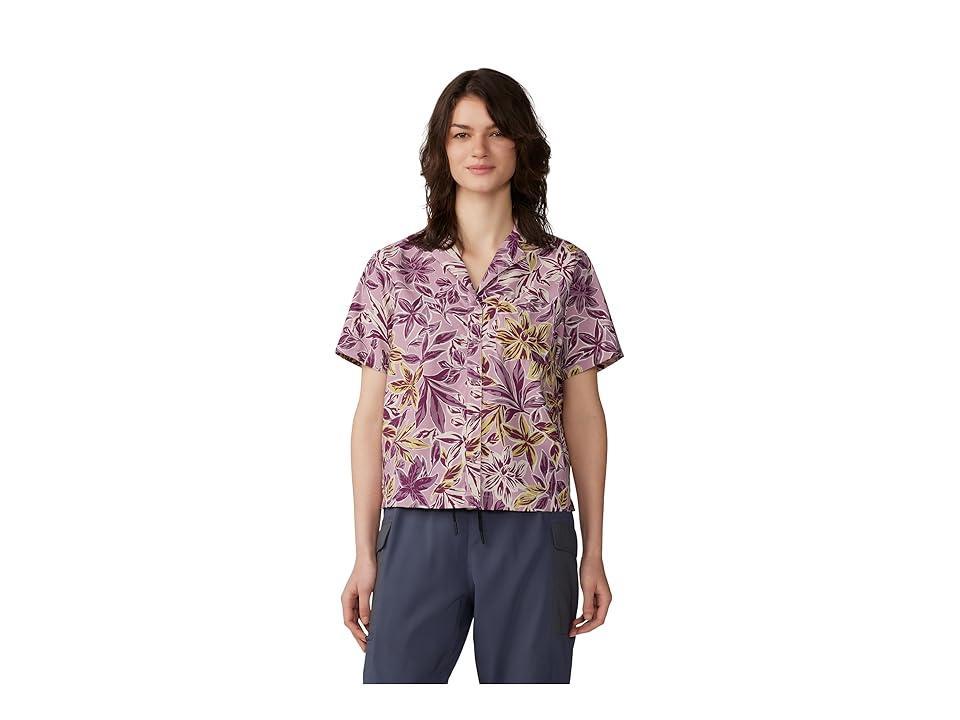 Mountain Hardwear Trail Sender Short Sleeve (Mantis Floral Print) Women's Clothing Product Image