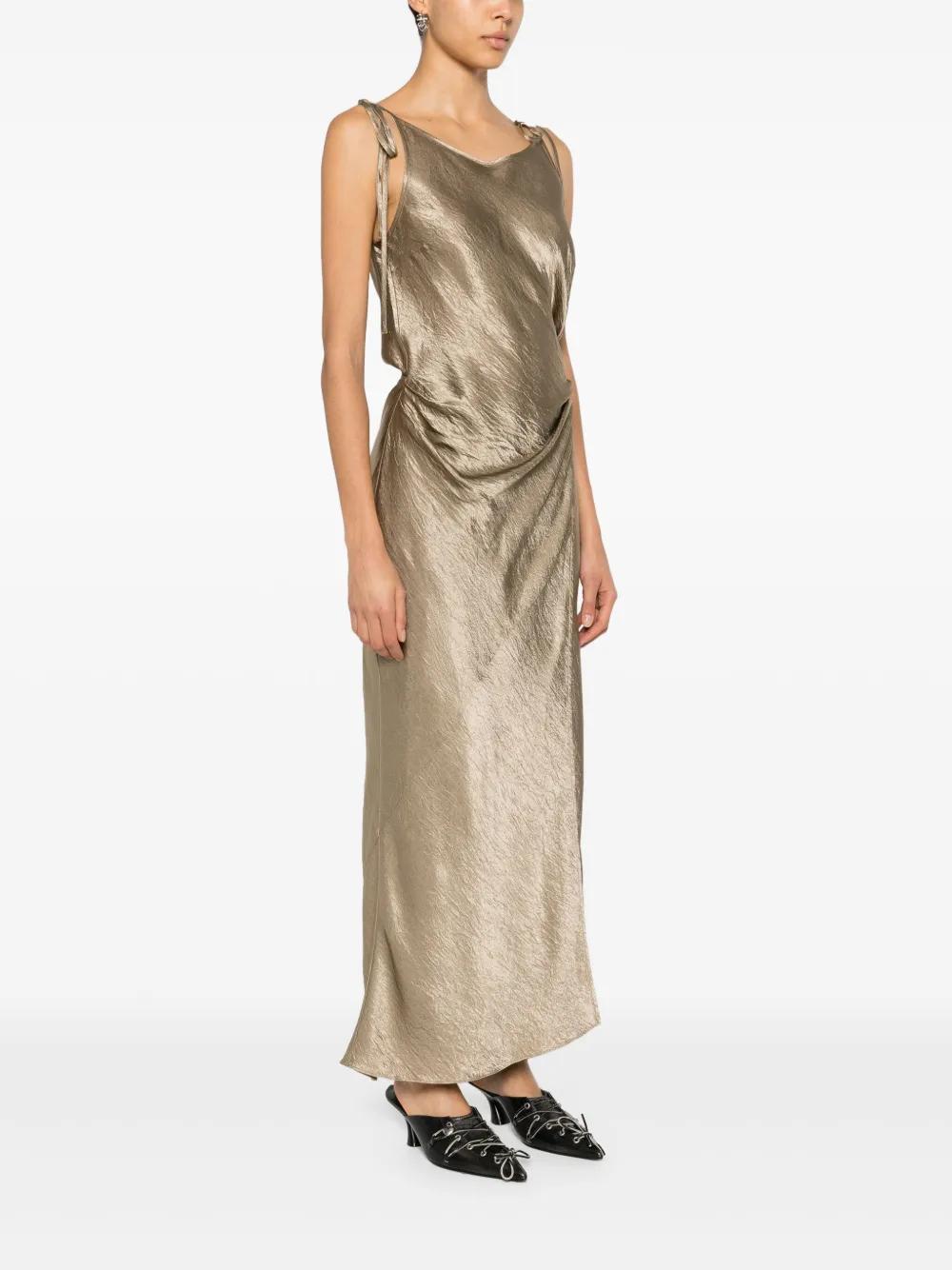 crinkled satin dress Product Image