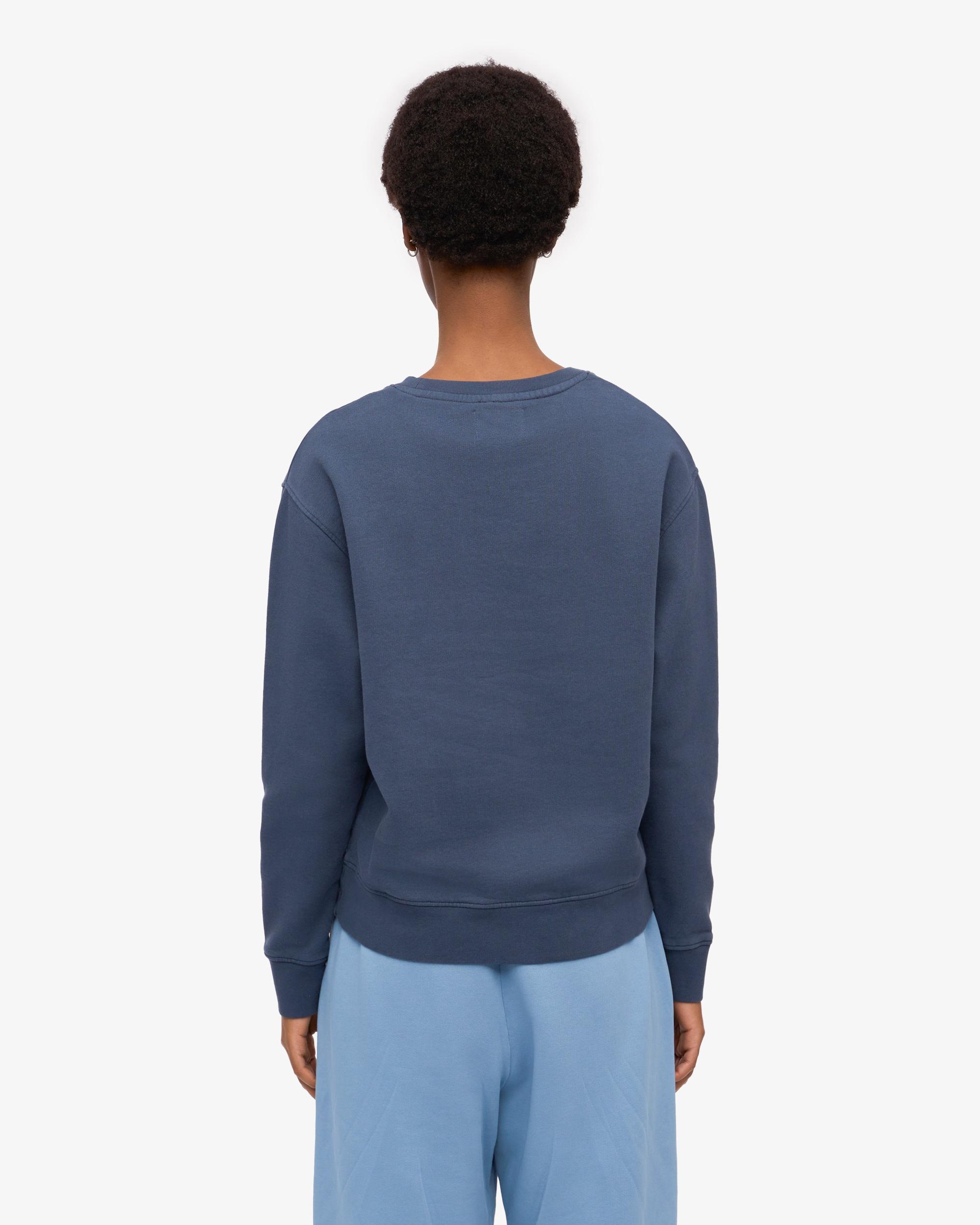 Women Classic Organic Crew - Petrol Blue Product Image
