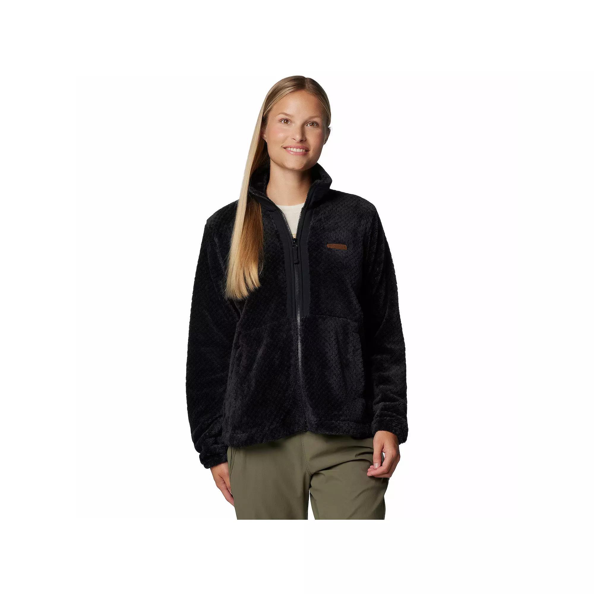 Women's Columbia Fire Side III Full Zip Jacket, Size: Large, Dark Grey Product Image
