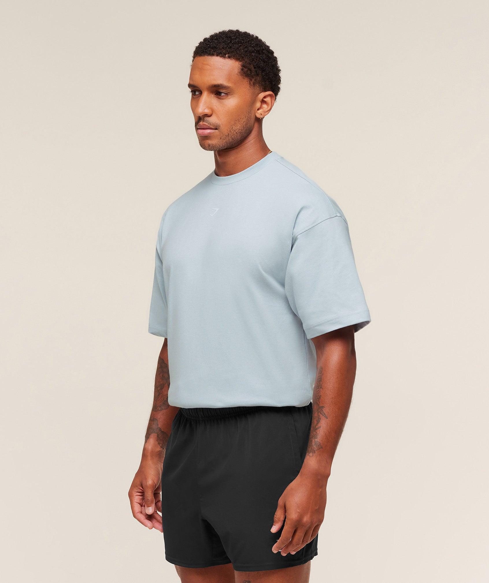 Gymshark GSCC T-Shirt - Smoke Blue Male Product Image