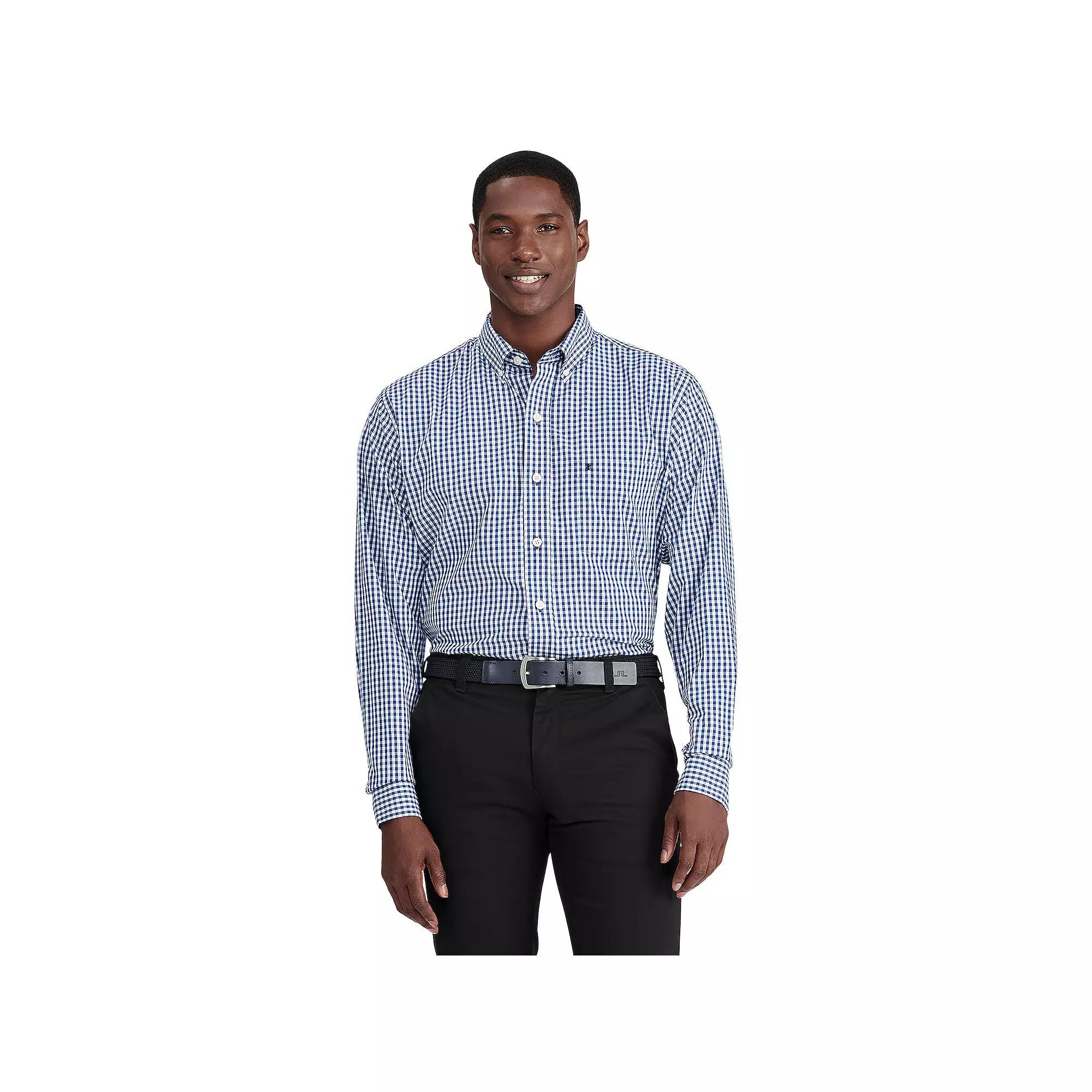 Men's IZOD Classic Button-Down Shirt, Size: Small, Mazarine Blue Product Image