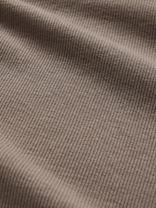 Modern Rib Cropped Mockneck Shirt Product Image