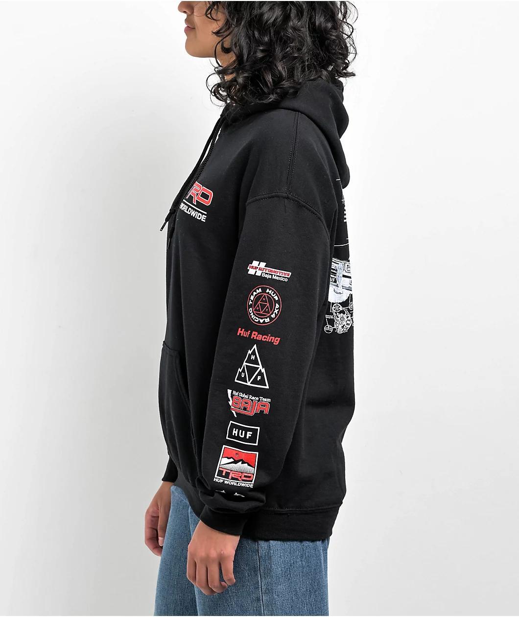HUF x Toyota Racing Development Concept Black Hoodie Product Image