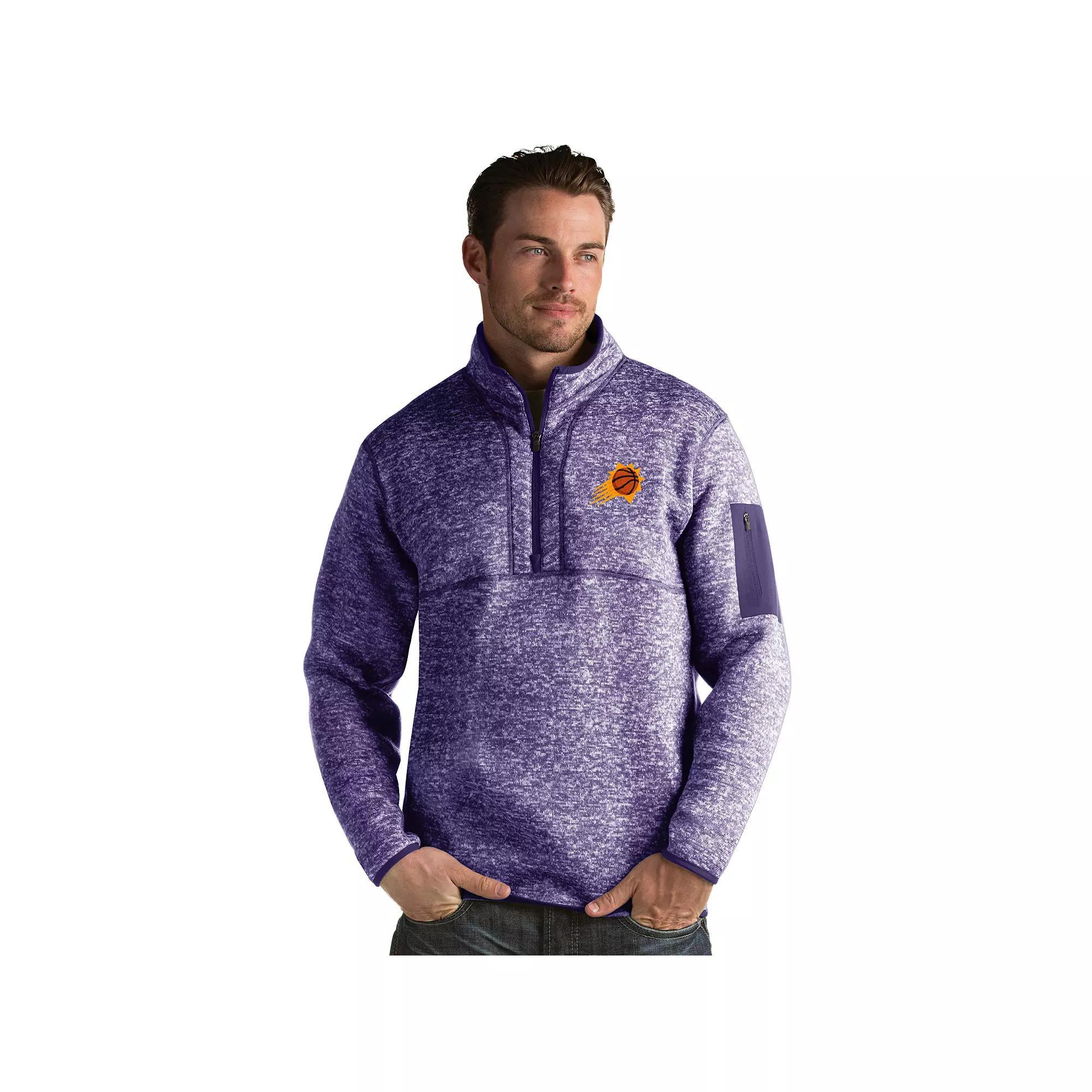 Mens Antigua Washington Wizards Fortune Pullover Wiz Light Gray Grey Product Image