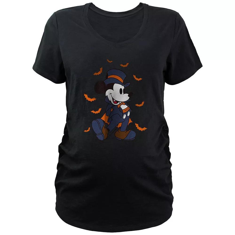 Disney's Mickey Mouse Vampire Costume Maternity Graphic Tee, Women's, Size: XL-Mat, Black Product Image