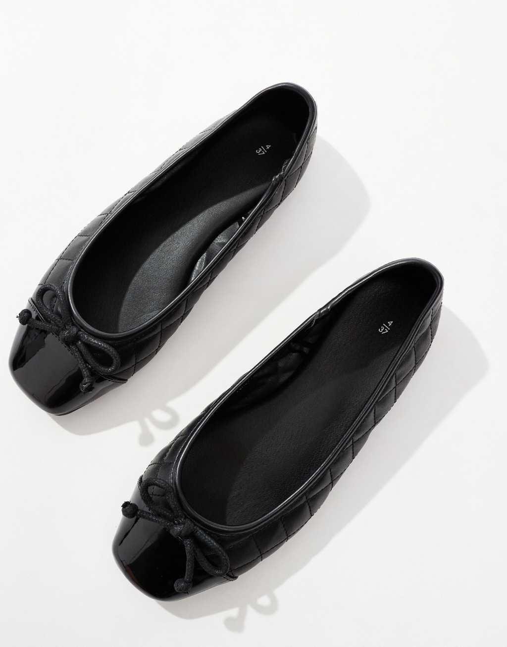 Yours quilted cap toe ballet flats Product Image