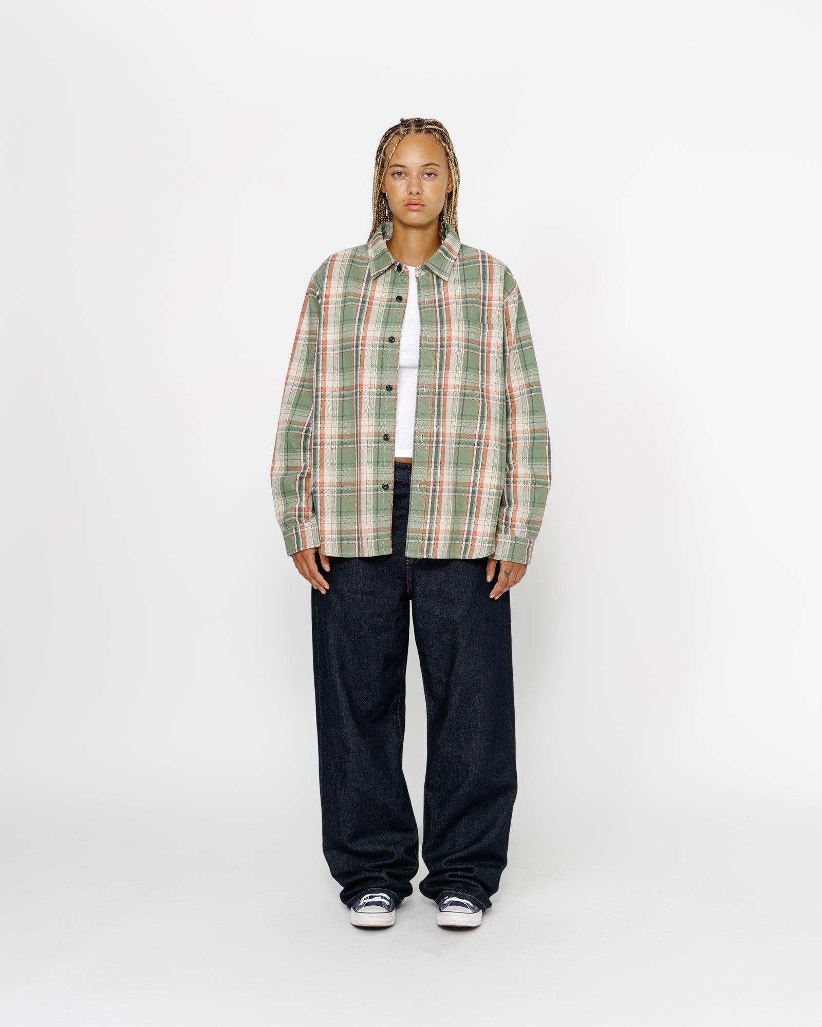 DAN WASHED COTTON PLAID SHIRT Male Product Image