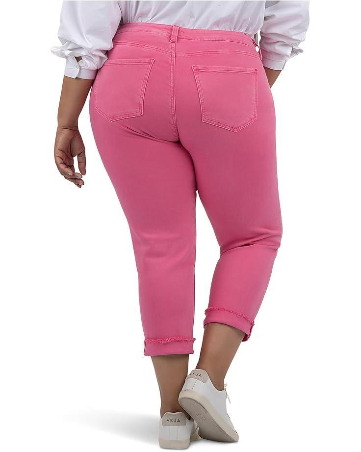 Plus Size Meg High-Rise Fab AB Wide Leg Raw Hem in Milestone Product Image