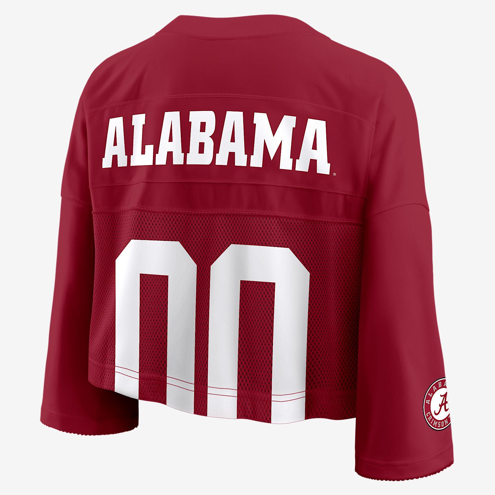 Alabama Jersey Women's Nike Dri-FIT College Cropped Top Product Image