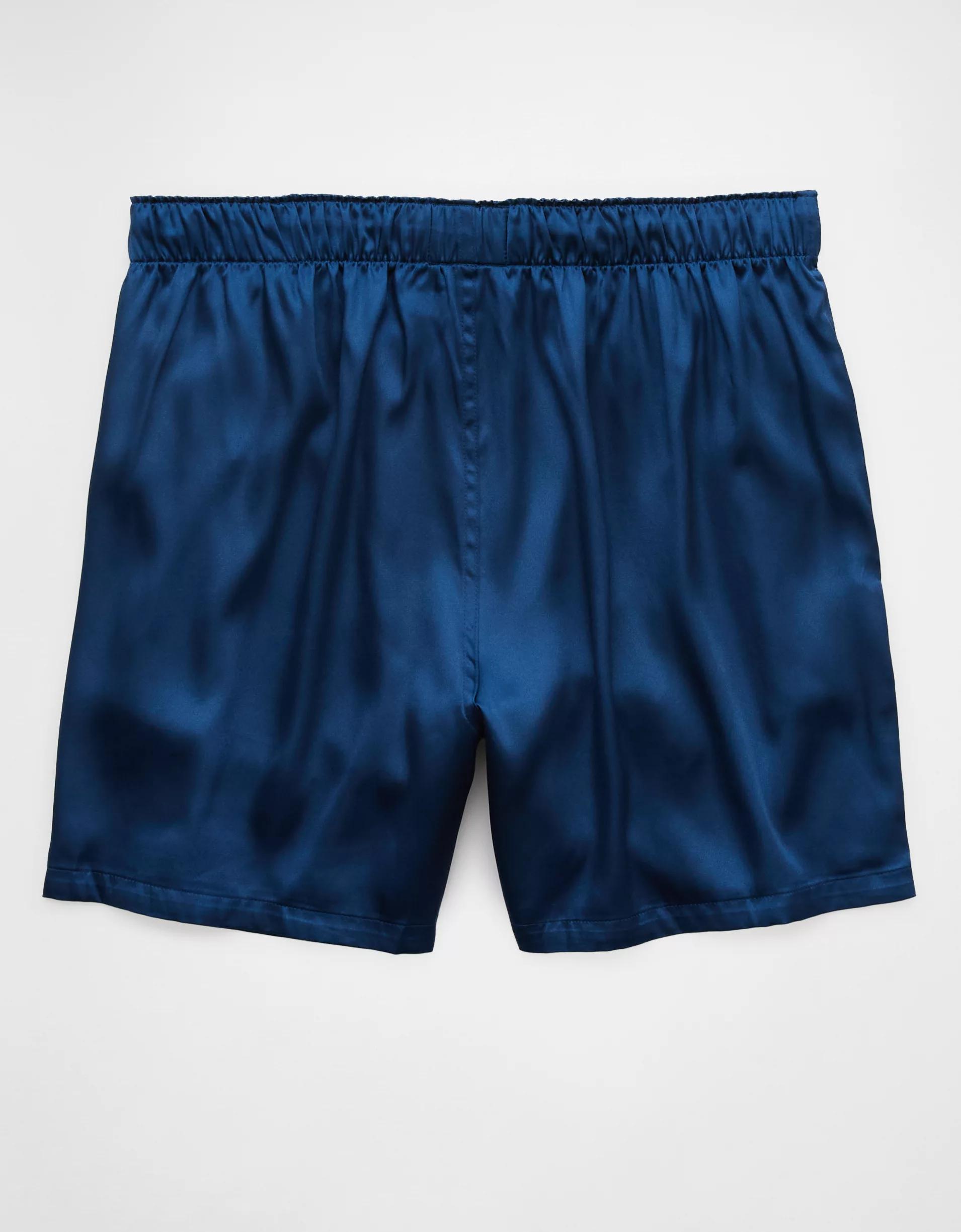 AEO Men's Solid Satin Pocket Boxer Short Product Image