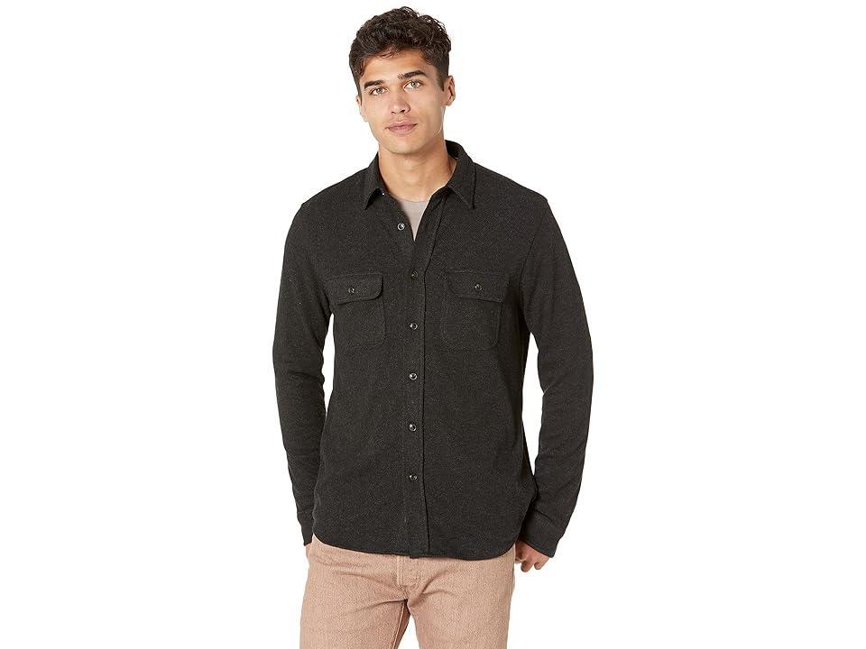 Faherty Legend Sweater Shirt Heathered Black Twill S Product Image