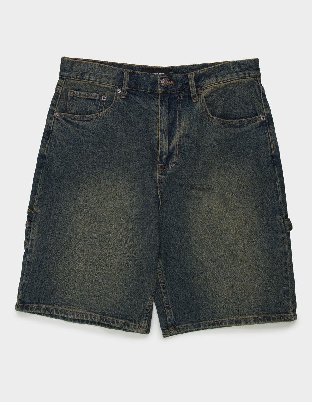 RSQ Mens Loose Denim Carpenter Shorts - INK Product Image