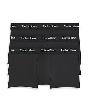 Calvin Klein Cotton Stretch Moisture Wicking Low Rise Trunks, Pack of 3 Product Image