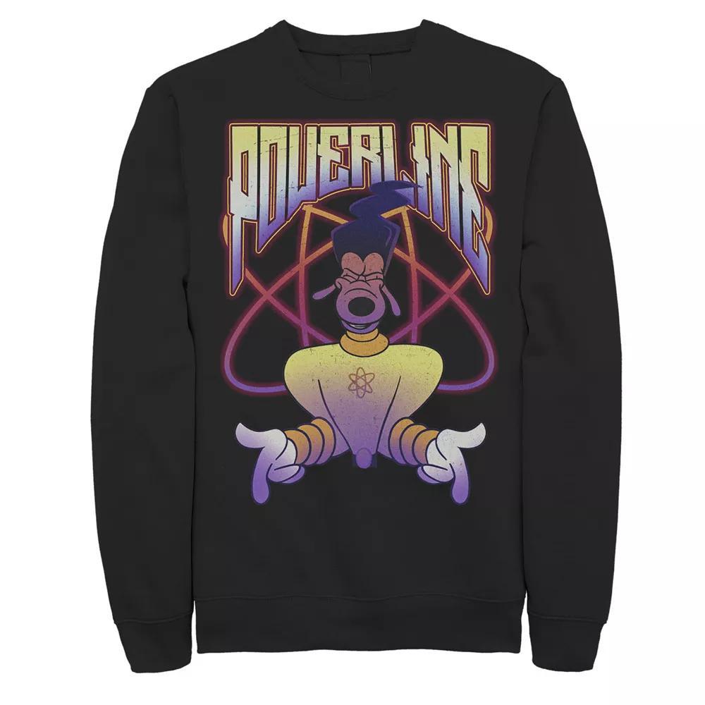 Disney's A Goofy Movie Powerline Men's Fleece Sweatshirt, Size: Large, Black Product Image