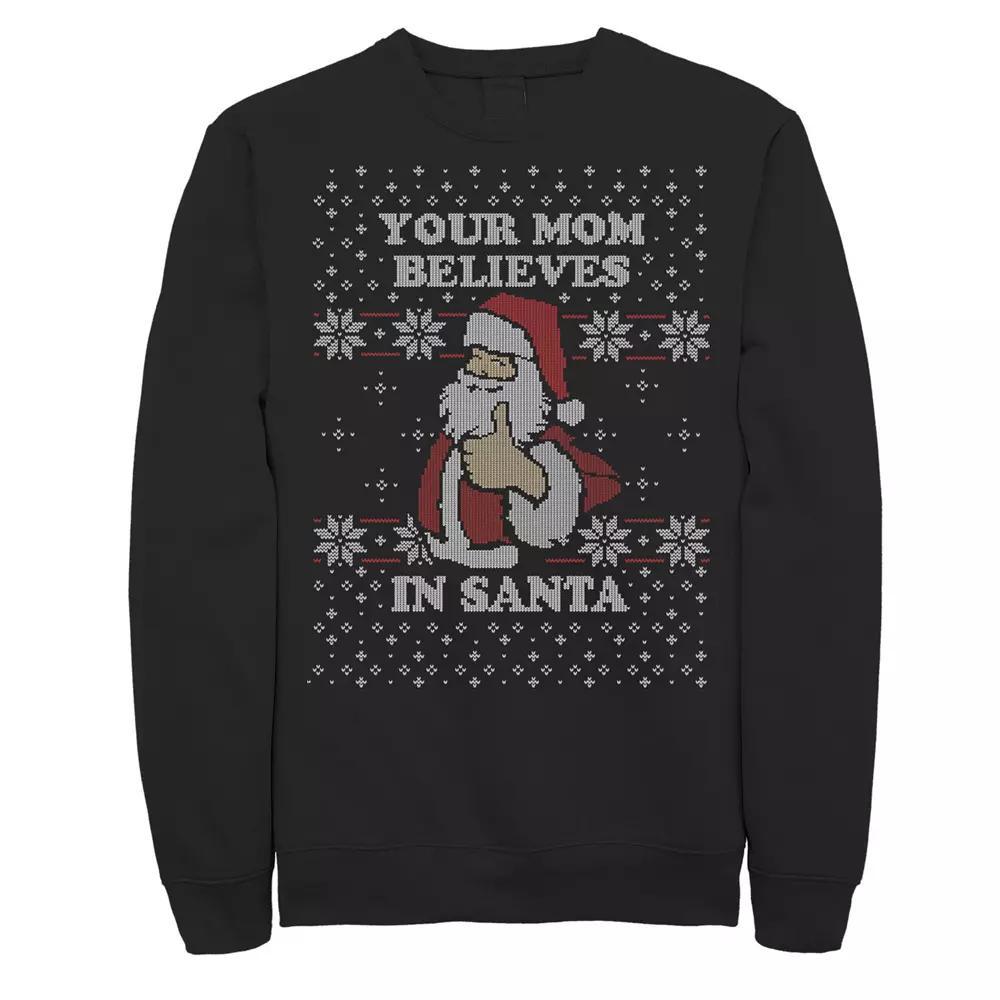 Disney's The Nightmare Before Christmas Jack Ugly Pattern Men's Sweatshirt, Size: 3XL, Black Product Image