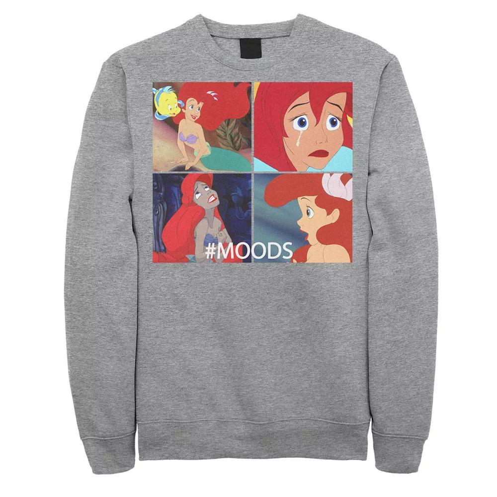 Disney's The Little Mermaid Ariel Men's Mood Panels Sweatshirt, Size: Medium, Athletic Grey Product Image