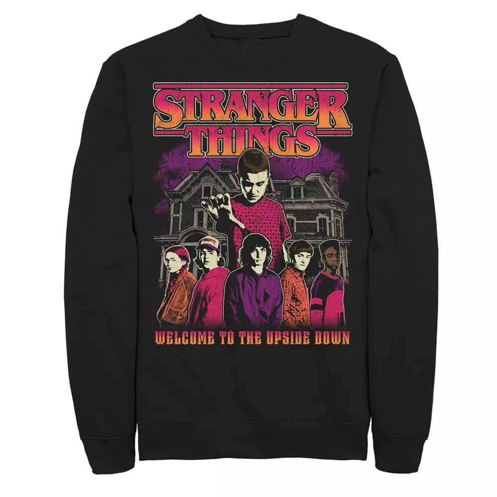Men's Stranger Things Elevens Power And Crew Sweatshirt, Size: Medium, Black Product Image