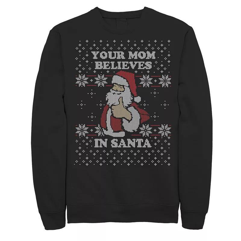 Disney's The Nightmare Before Christmas Jack Ugly Pattern Men's Sweatshirt, Size: 3XL, Black Product Image