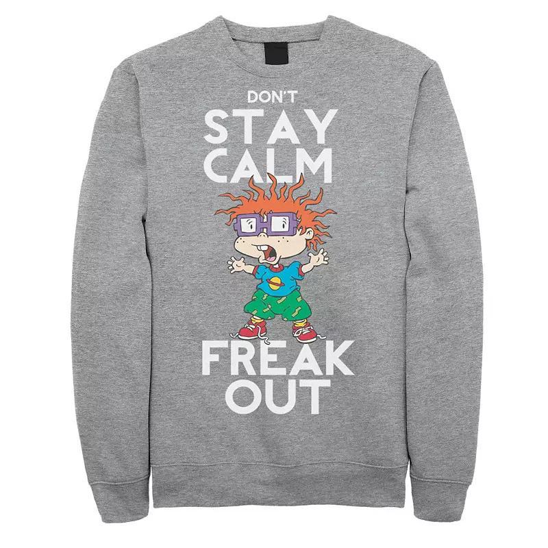 Men's Rugrats Chuckie Freak Out Fleece, Size: 3XL, Blue Product Image