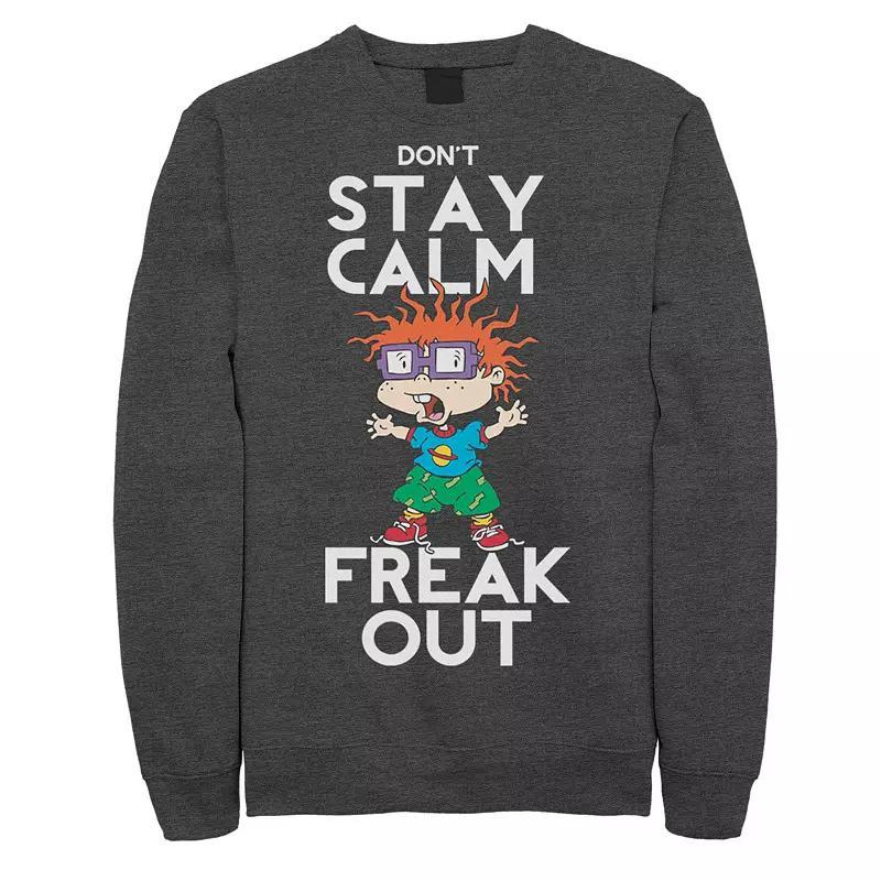 Men's Rugrats Chuckie Freak Out Fleece, Size: 3XL, Blue Product Image