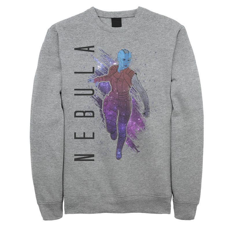 Men's Marvel Avengers Endgame Nebula Sweatshirt, Size: XXL, Athletic Grey Product Image