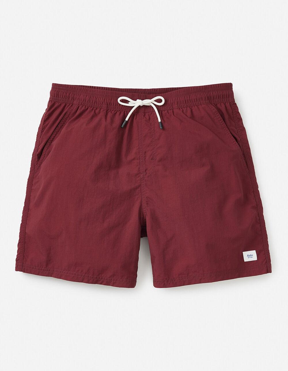KATIN Poolside Mens Volley Shorts - PORT Product Image