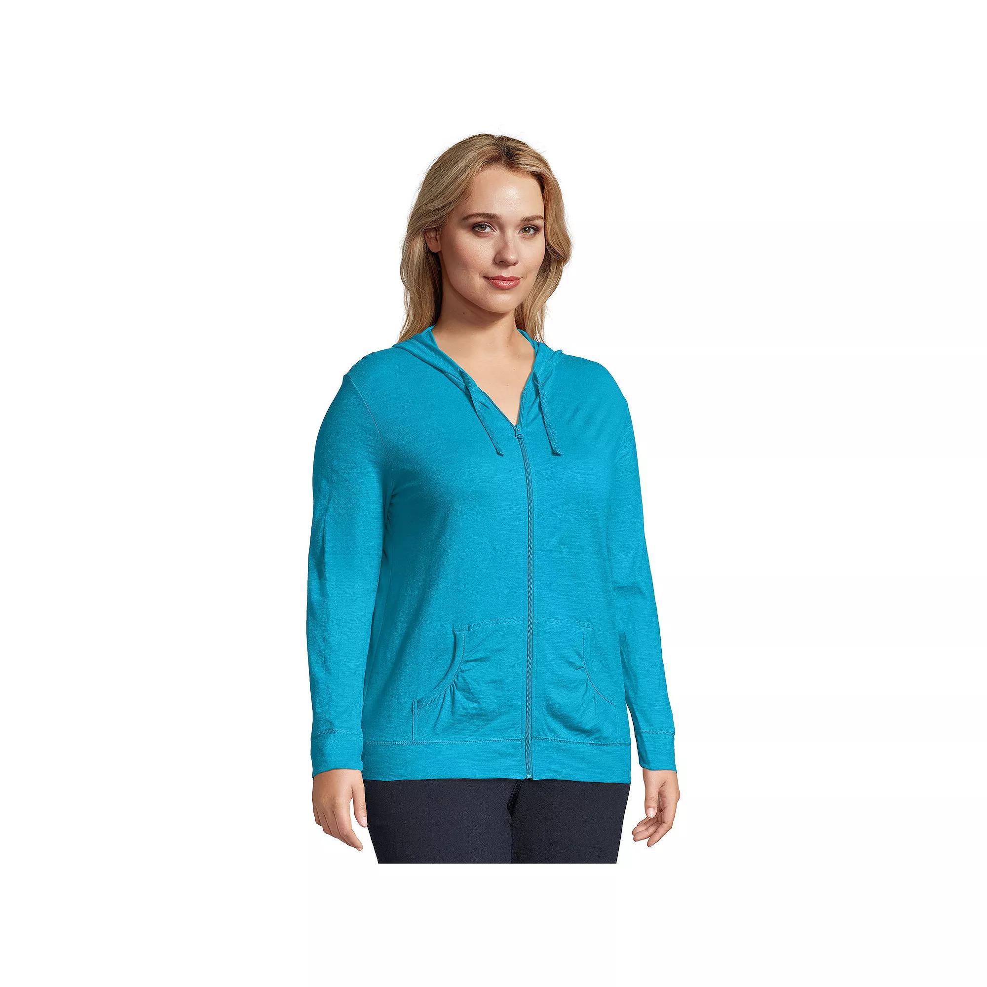 Plus Size Just My Size® Slubbed Hoodie, Women's, Size: 5XL, Process Blue Product Image