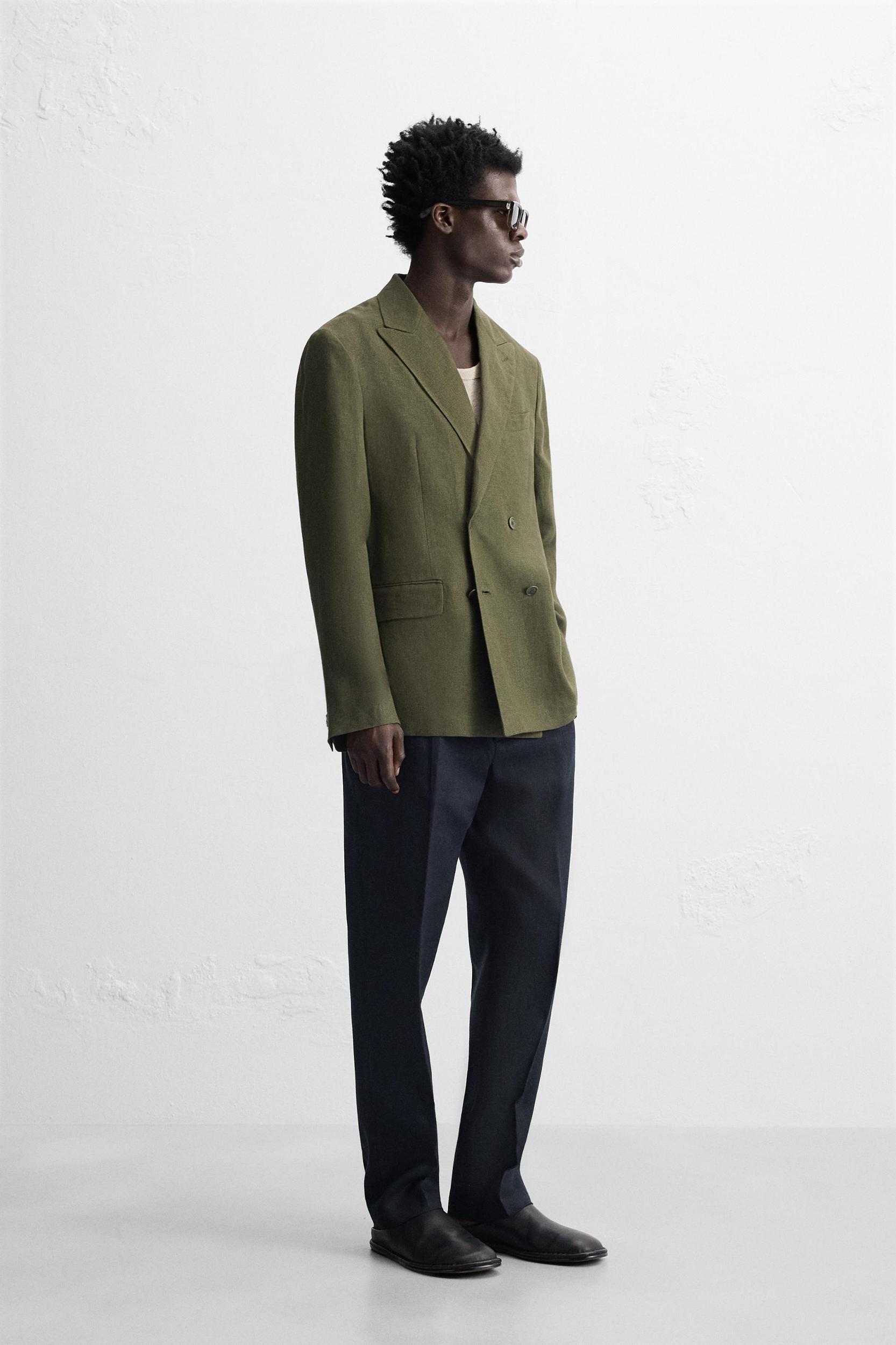 100% LINEN SUIT BLAZER Product Image