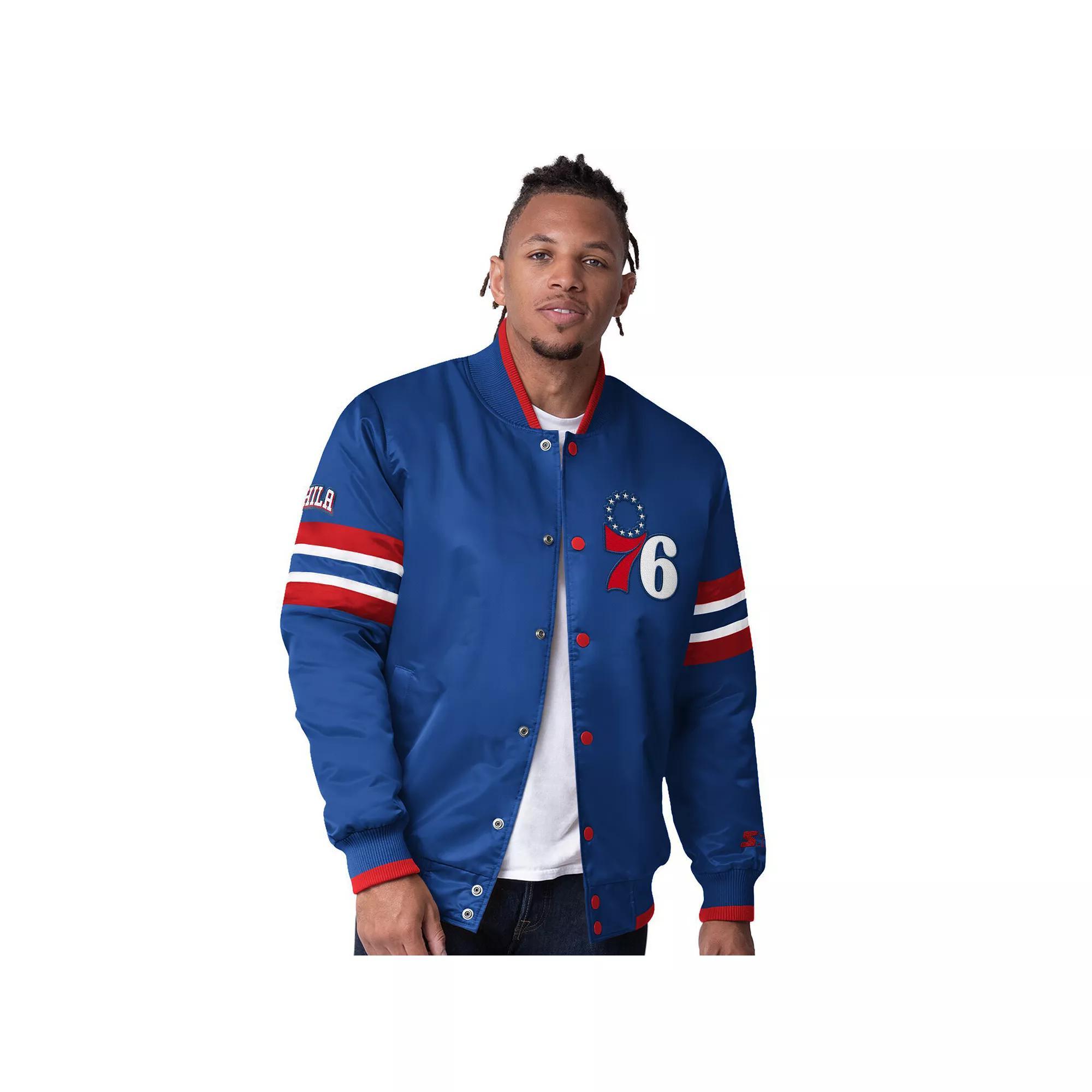 Men's Starter Green Minnesota Wild Scout I Full-Snap Varsity Jacket, Size: Small Product Image