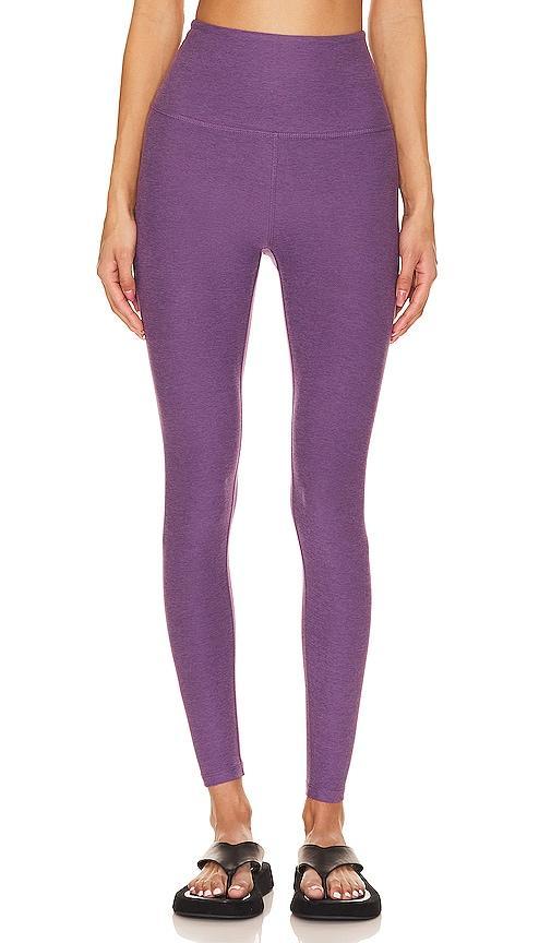 Beyond Yoga Spacedye Caught In The Midi High-Waisted Legging (Warm Clay Heather) Women's Casual Pants Product Image