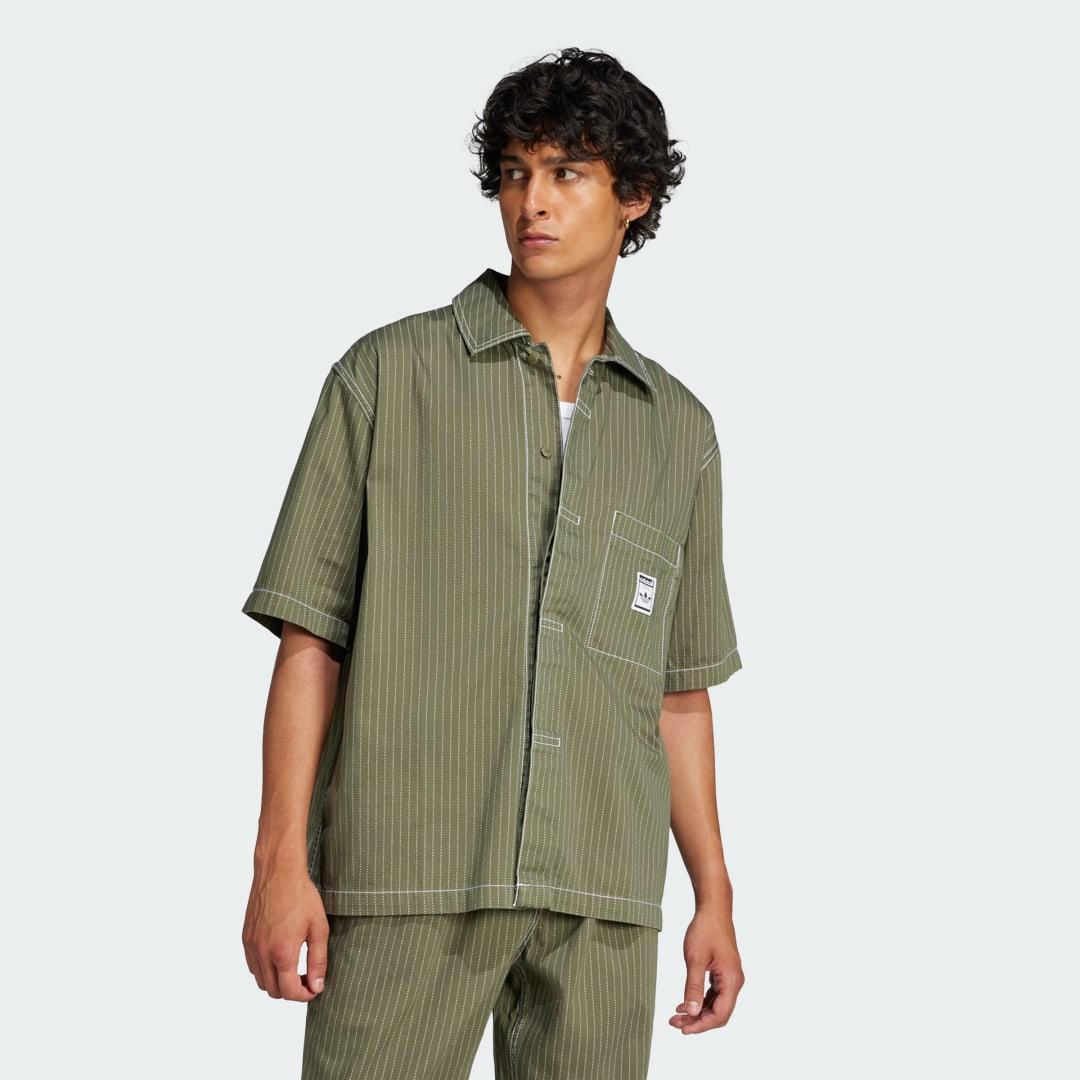 adidas Wabash Shirt Beige XS Mens Product Image