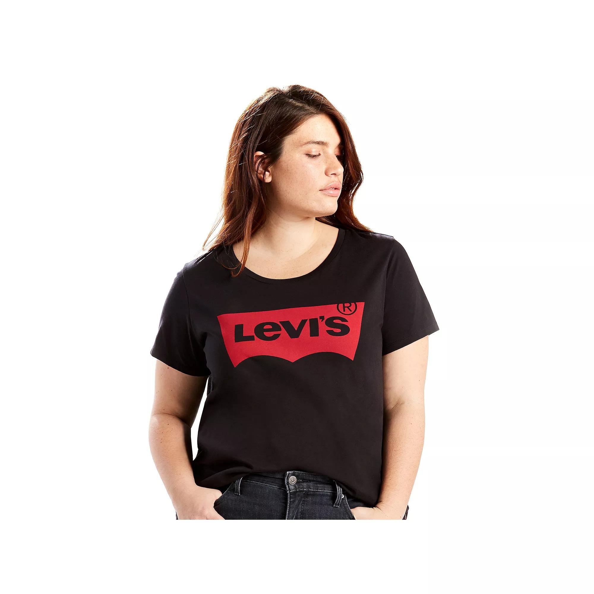 Plus Size Levis Logo Perfect Tee, Womens Product Image